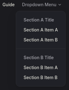 vitepress-dropdown-menu-sections-with-name