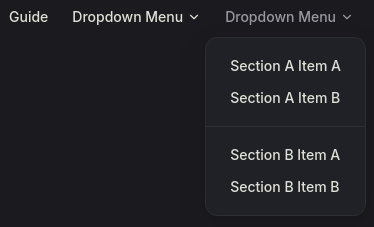 vitepress-dropdown-menu-sections-with-name